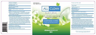 Acn Sanitizing Wipes 270ct   Unified